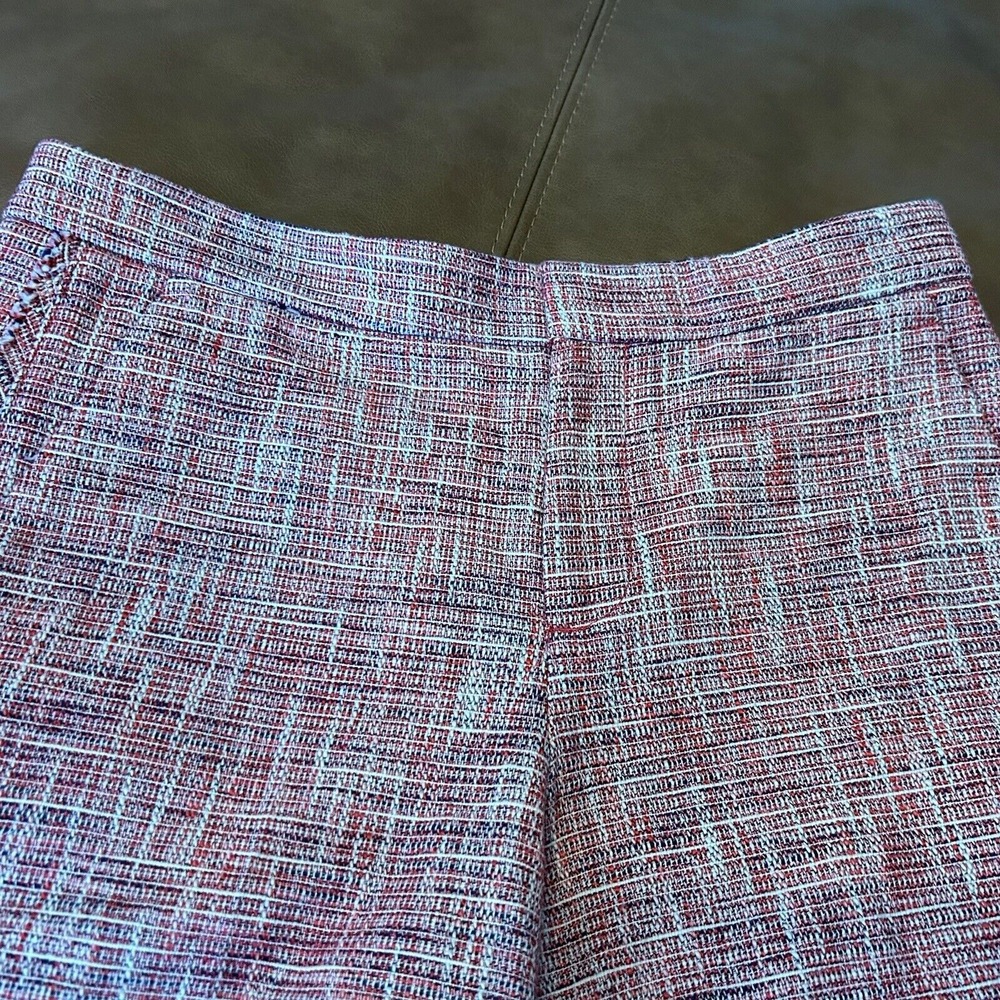 Banana Republic Women's Shorts Size 4 Red Tweed Fringe Accent NWT - Picture 5 of 10